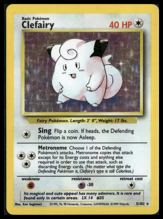 Clefairy #005/102 Base Set MP