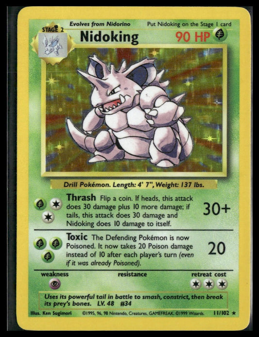 Nidoking #011/102 Base Set LP