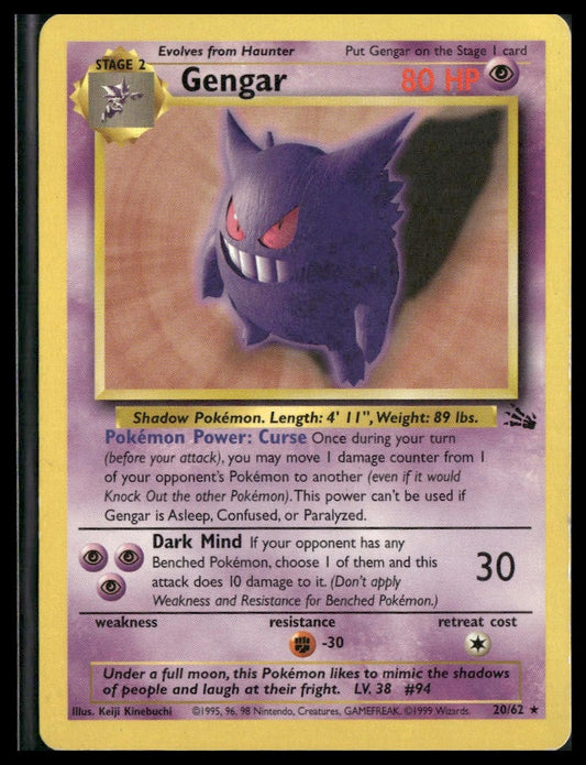 Gengar #20/62 Fossil MP