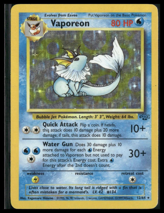 Vaporeon #12/64 Jungle MP