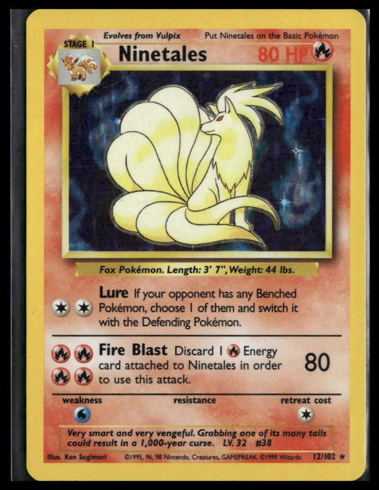 Ninetales #012/102 Base Set LP