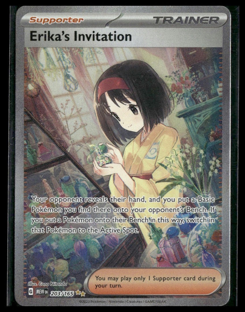 Erika's Invitation #203/165 Scarlet & Violet 151 NM