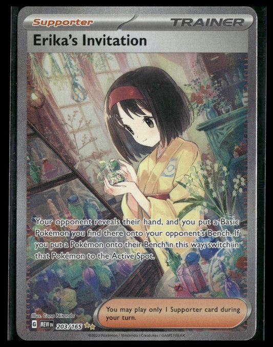 Erika's Invitation #203/165 Scarlet & Violet 151 NM