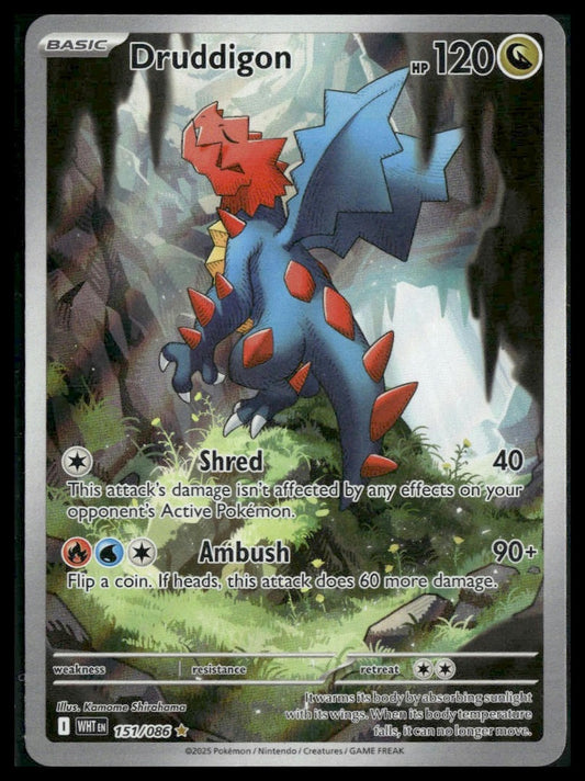 Druddigon #151/086 White Flare NM