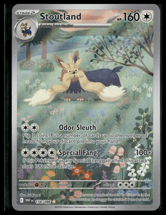 Stoutland #156/086 White Flare NM