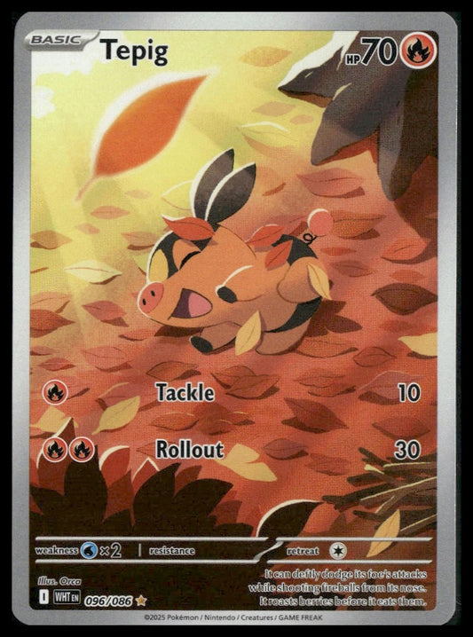 Tepig #096/086 White Flare NM