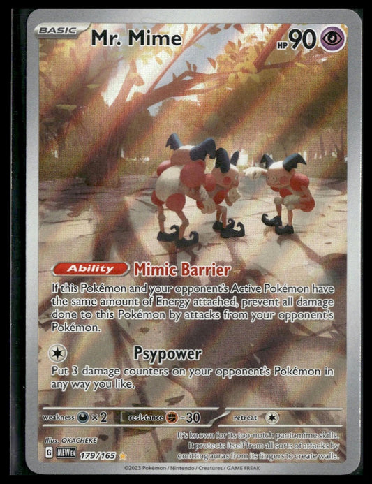 Mr. Mime #179/165 Scarlet & Violet 151 NM