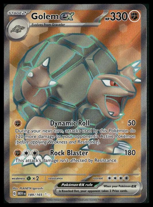 Golem ex #189/165 Scarlet & Violet 151 NM