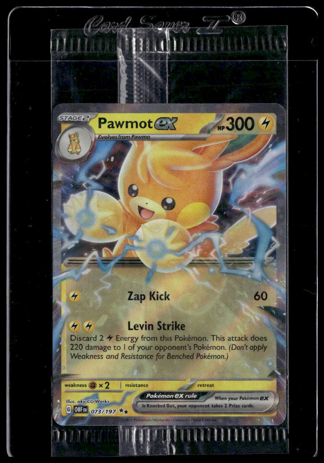 Pawmot ex #073/197 SEALED Obsidian Flames Promo NM