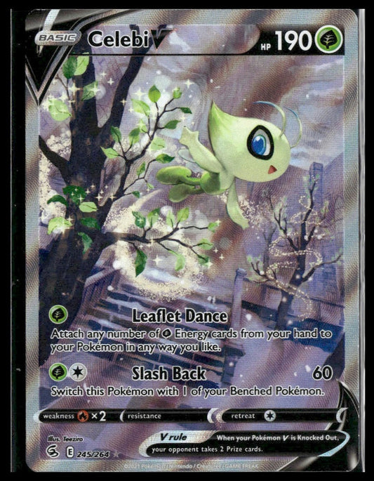 Celebi V (Alt Art) #245/264 Fusion Strike NM