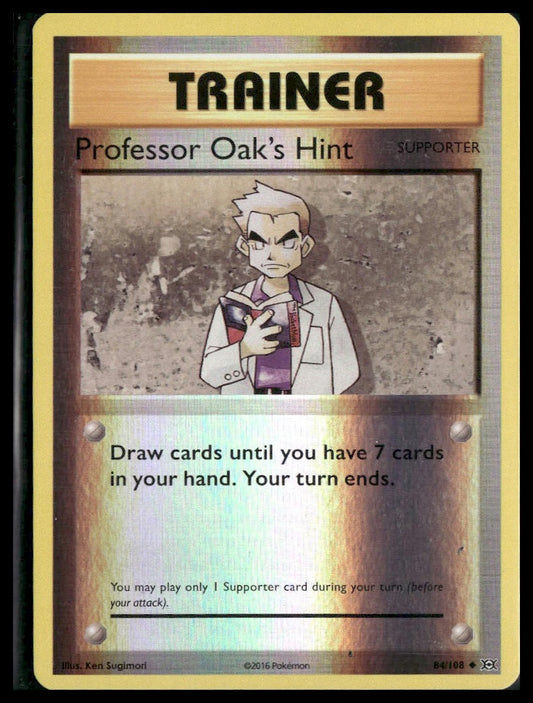 Professor Oak's Hint #84/108 Reverse Holo Evolutions VLP