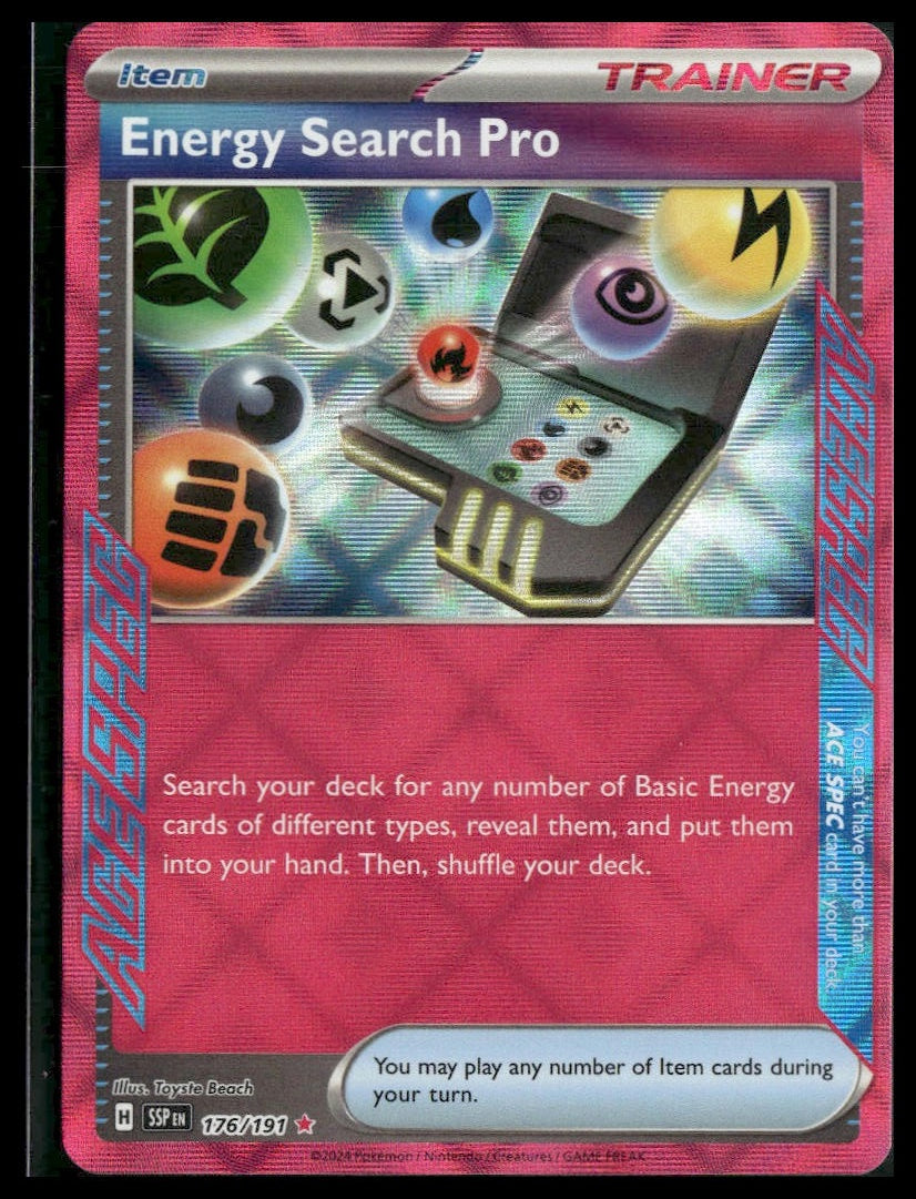 Energy Search Pro #176/191 Surging Sparks NM