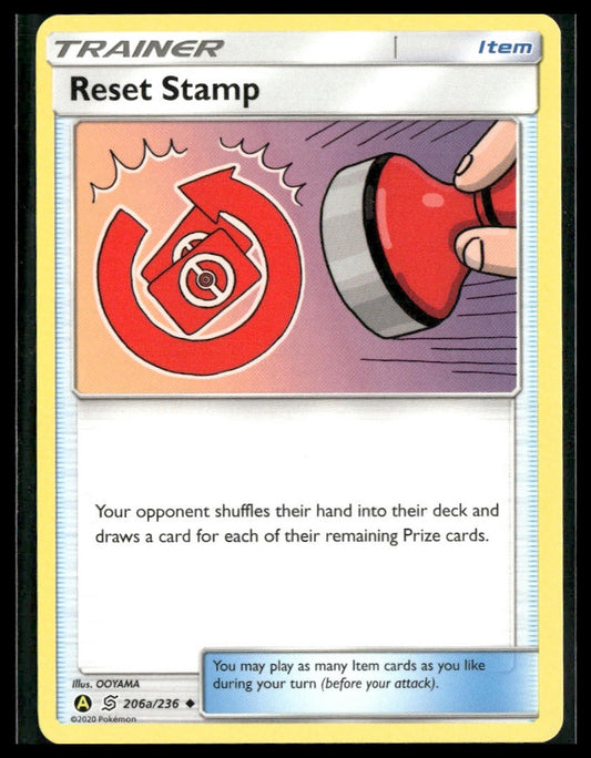 Reset Stamp #206a/236 Unified Minds NM