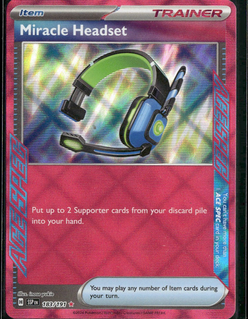 Miracle Headset #183/191 Surging Sparks NM