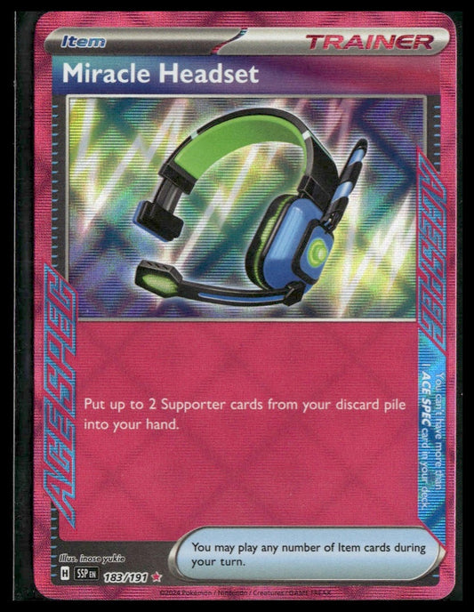 Miracle Headset #183/191 Surging Sparks NM