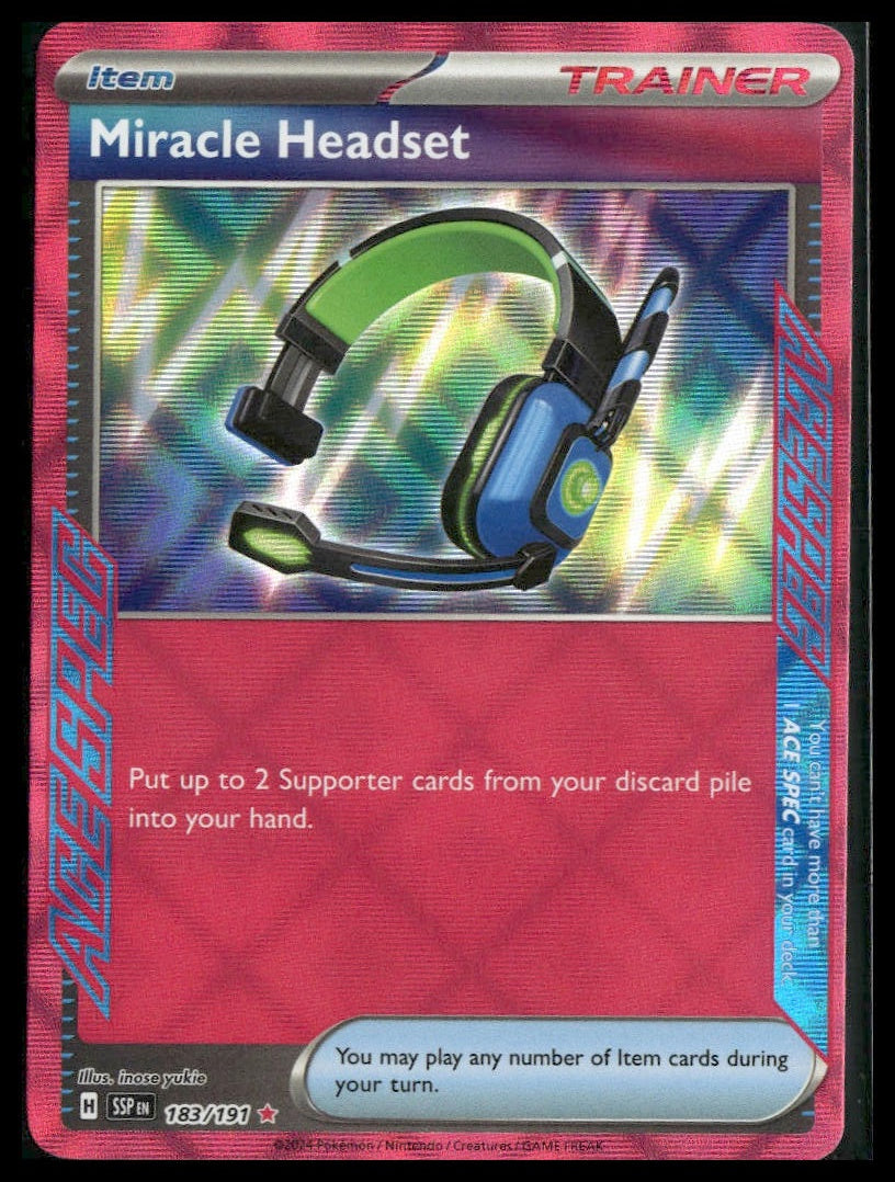 Miracle Headset #183/191 Surging Sparks NM