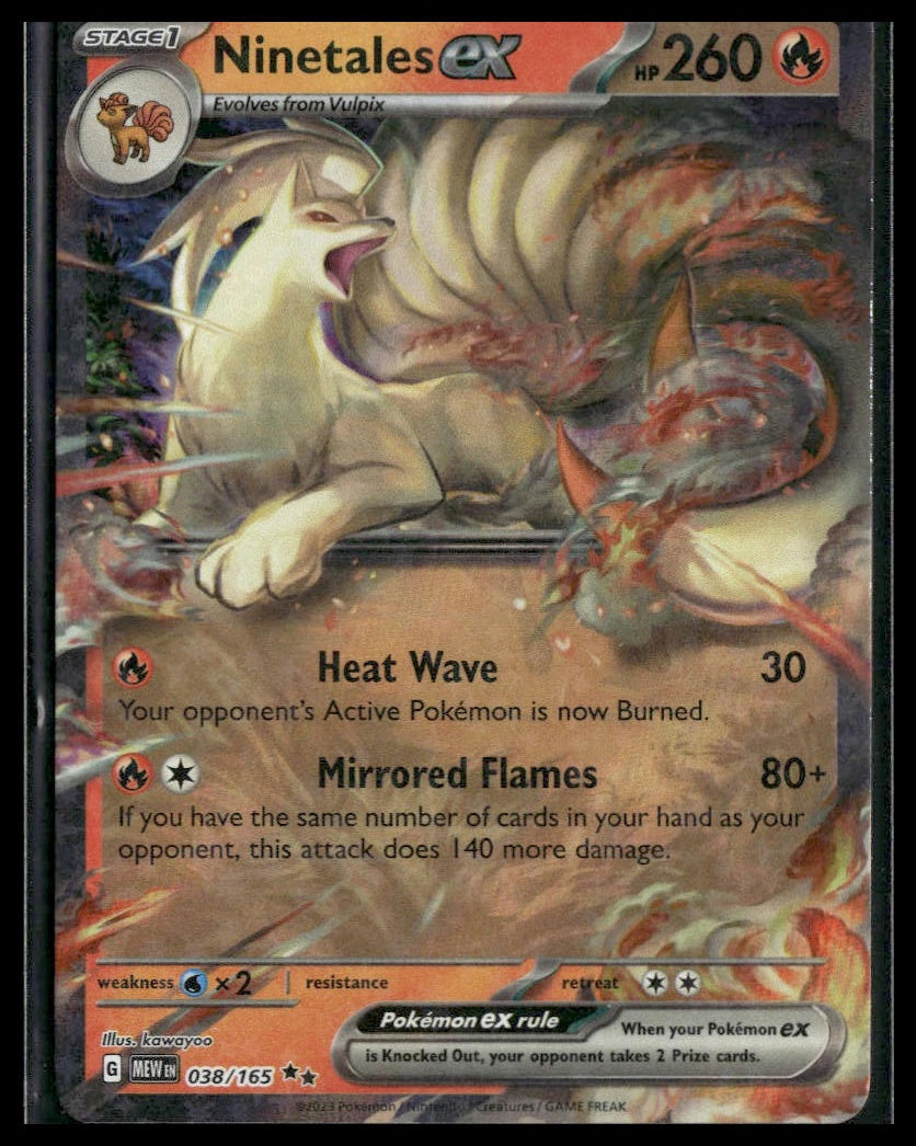 Ninetales ex #038/165 Scarlet & Violet 151 NM