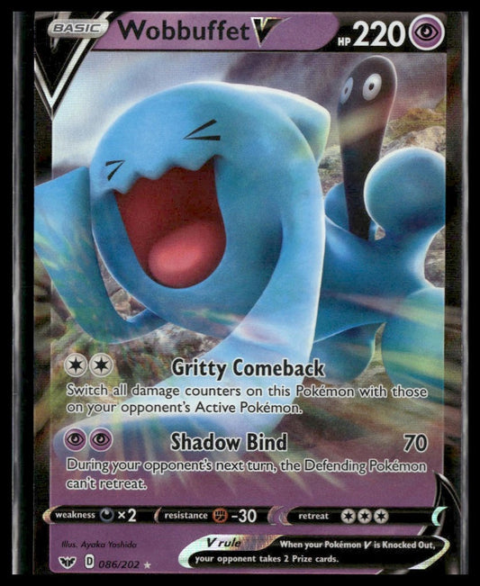 Wobbuffet V #086/202 Sword & Shield Base Set NM