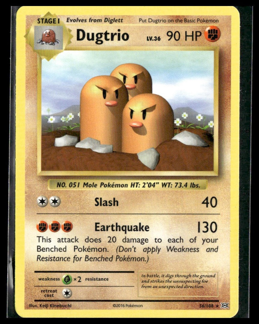 Dugtrio #56/108 Evolutions NM