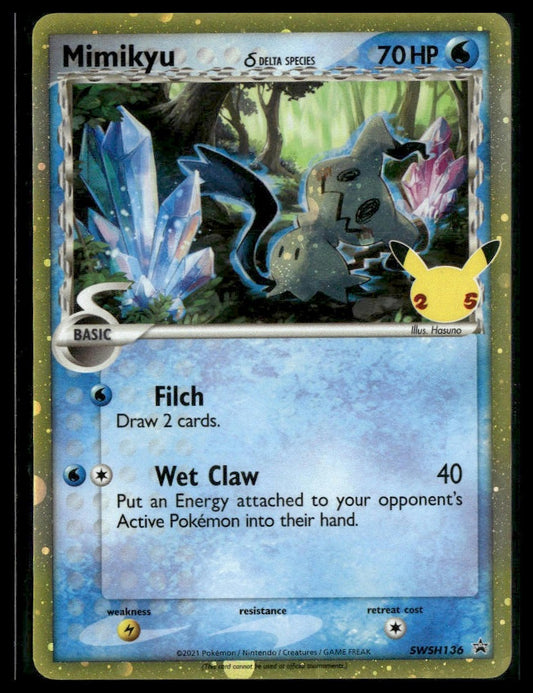 Mimikyu (Delta Species) #SWSH136 Celebrations Promo NM