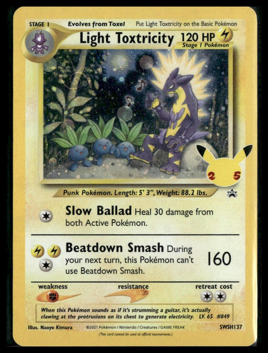 Light Toxtricity #SWSH137 Celebrations Promo NM