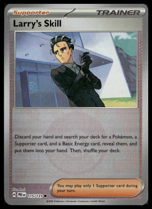 Larry's Skill #115/131 Poke Ball Prismatic Evolutions NM