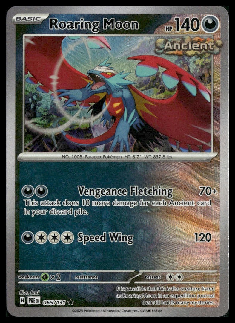 Roaring Moon #65/131 Poke Ball Prismatic Evolutions NM