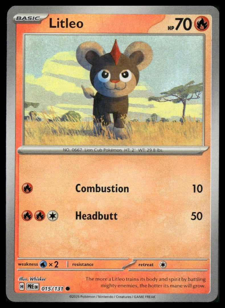 Litleo #015/131 Poke Ball Prismatic Evolutions NM