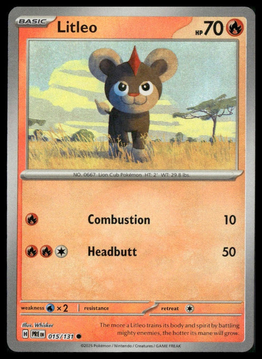 Litleo #015/131 Poke Ball Prismatic Evolutions NM
