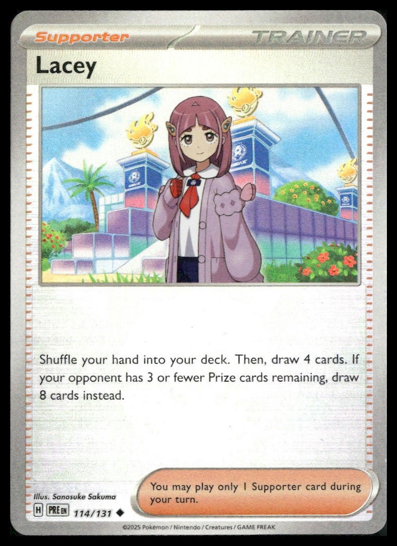 Lacey #114/131 Poke Ball Prismatic Evolutions NM