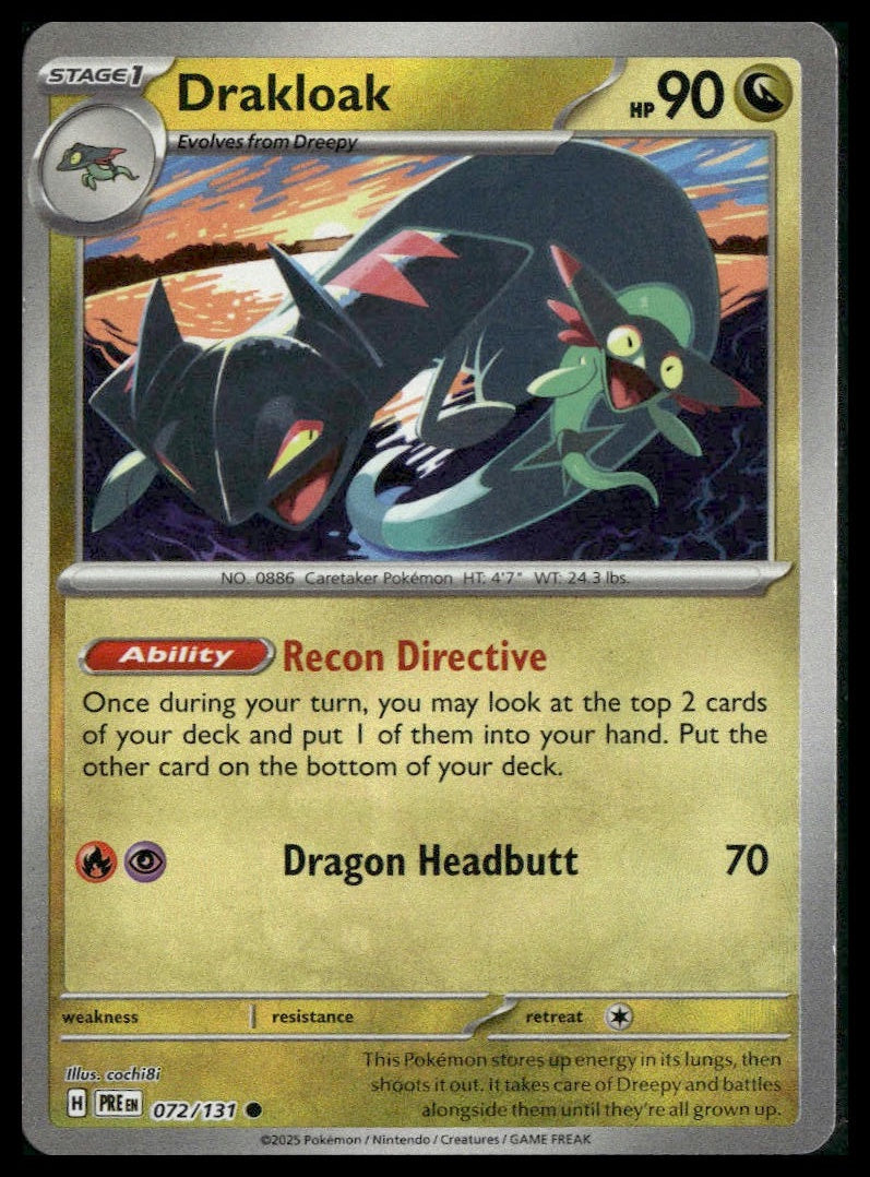 Drakloak #72/131 Poke Ball Prismatic Evolutions NM