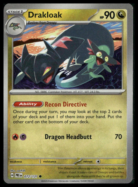 Drakloak #72/131 Poke Ball Prismatic Evolutions NM