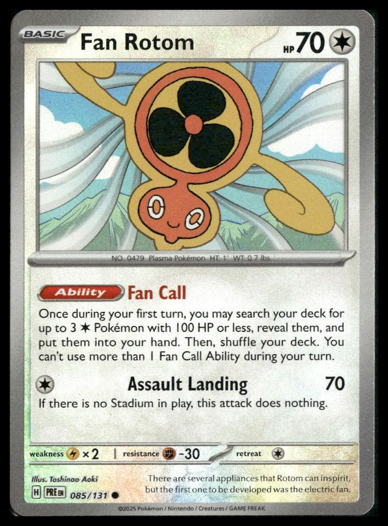 Fan Rotom #085/131 Poke Ball Prismatic Evolutions NM
