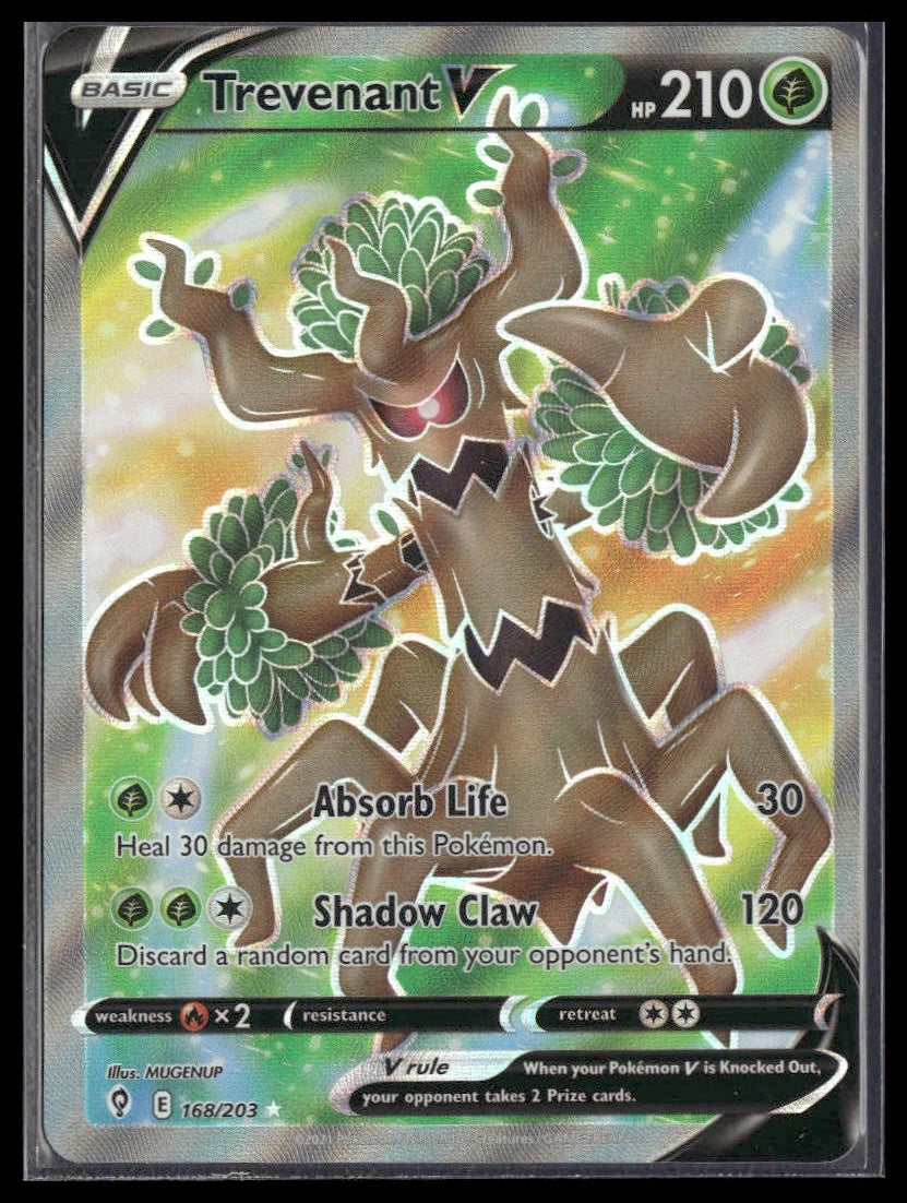 Trevenant V (Full Art) #168/203 Evolving Skies NM
