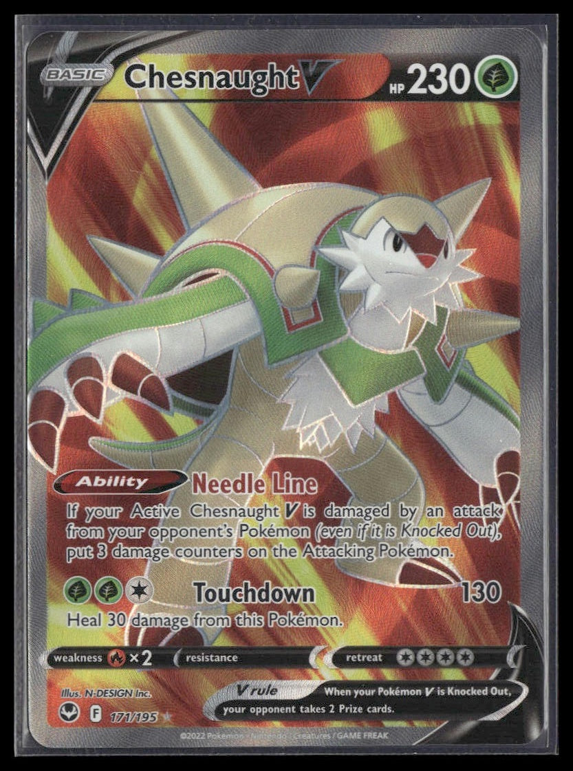 Chesnaught V (Full Art) #171/195 Silver Tempest NM