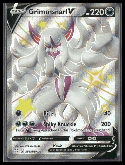 Grimmsnarl V #SV116/SV122 Shining Fates: Shiny Vault NM