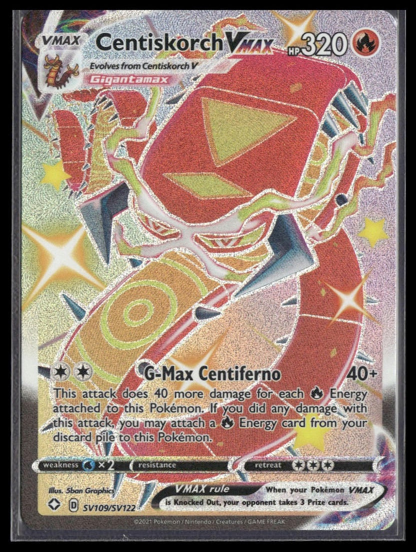 Centiskorch VMAX #SV109/SV122 Shining Fates: Shiny Vault NM