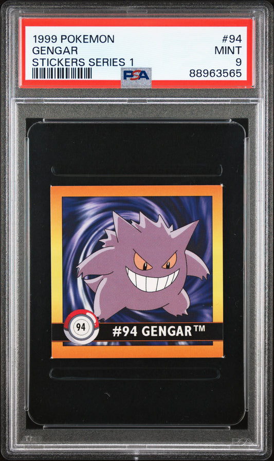 PSA 9 Gengar #94 1999 Artbox Stickers Series 1