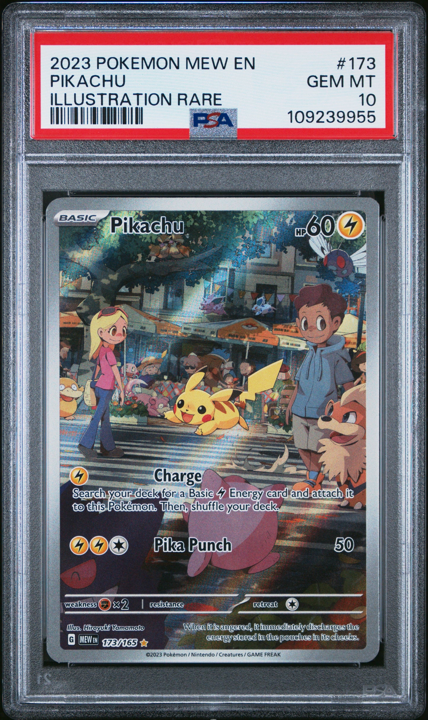 PSA 10 Pikachu #173 Scarlet & Violet 151