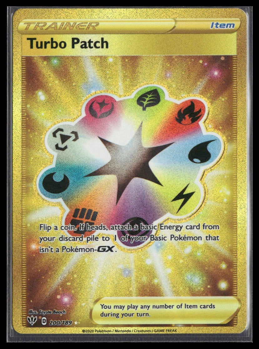 Turbo Patch (Secret) #200/189 Darkness Ablaze NM