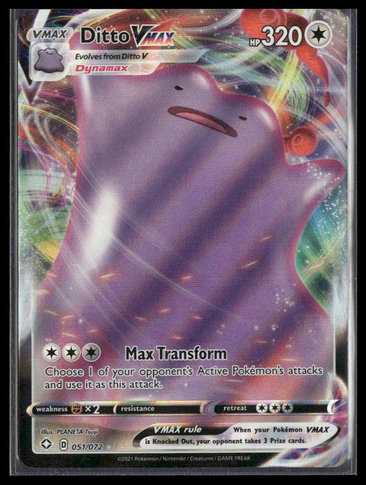 Ditto VMAX #051/072 Shining Fates NM