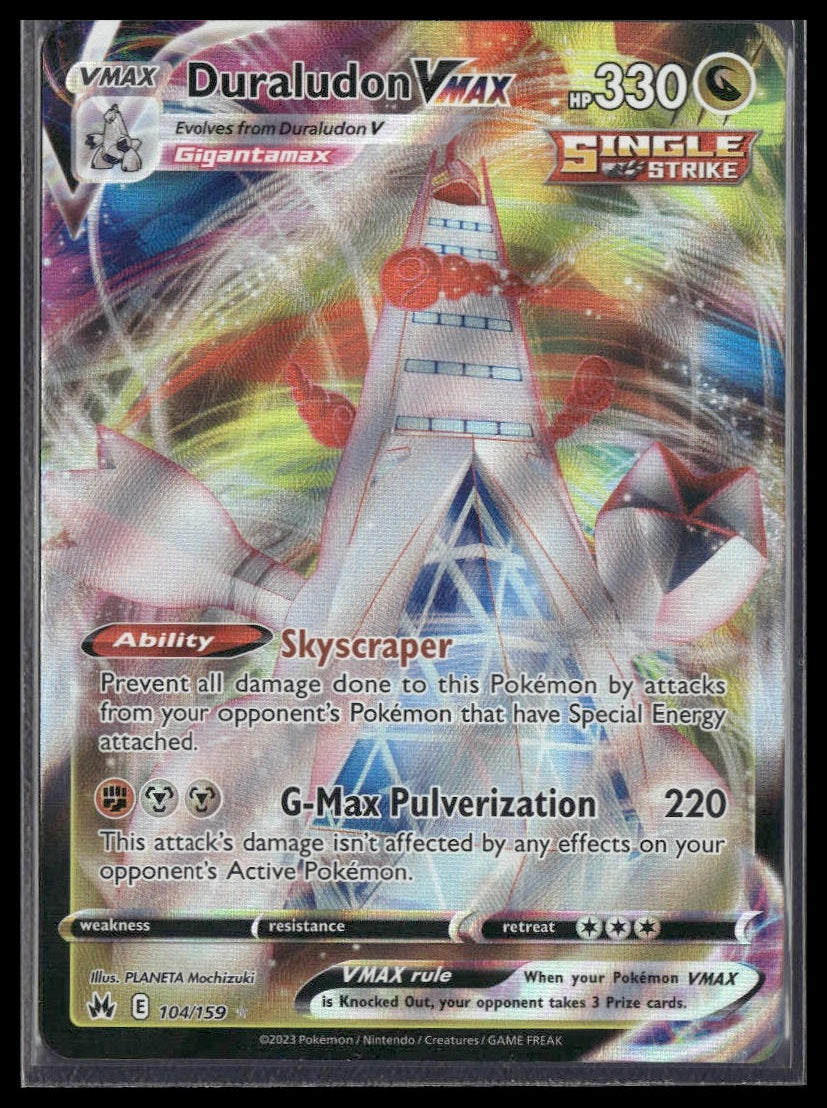 Duraludon VMAX #104/159 Crown Zenith NM