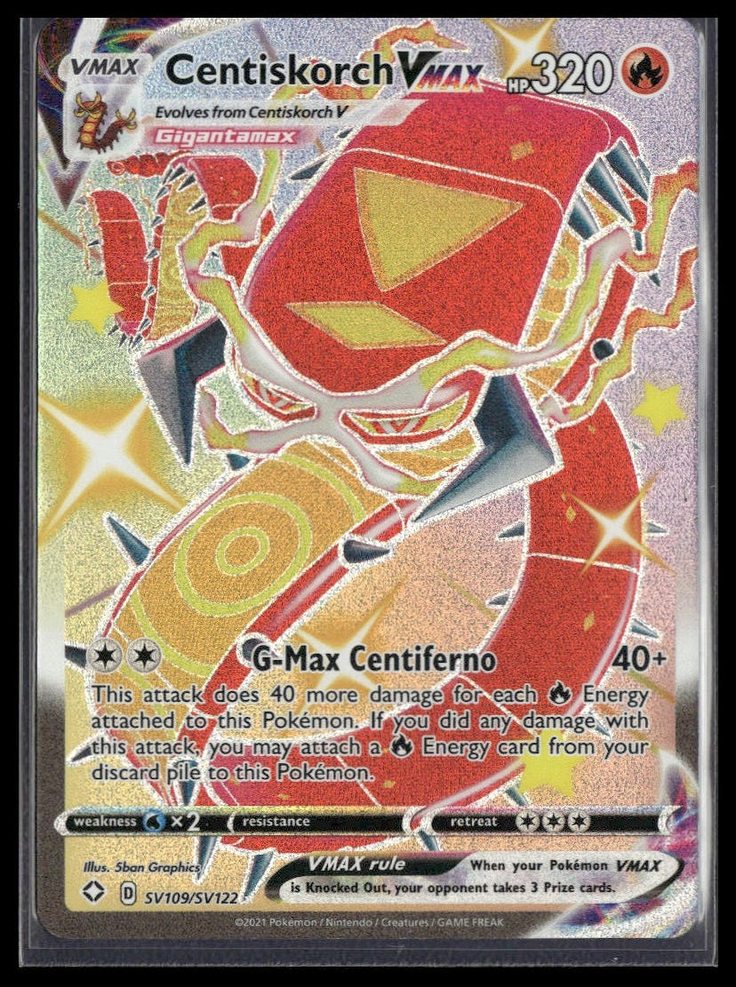 Centiskorch VMAX #SV109/SV122 Shining Fates: Shiny Vault NM