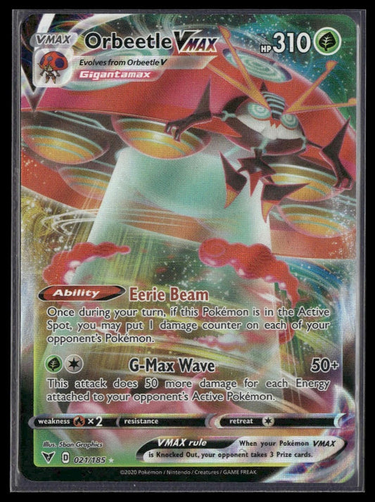 Orbeetle VMAX #021/185 Vivid Voltage NM