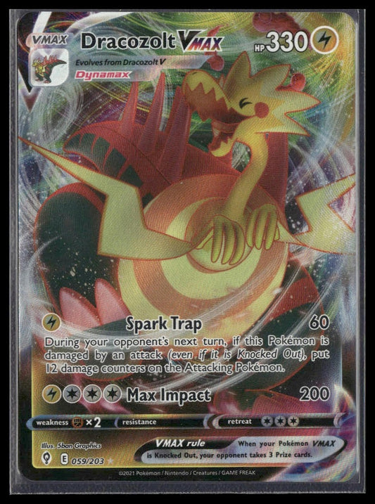 Dracozolt VMAX #059/203 Evolving Skies NM