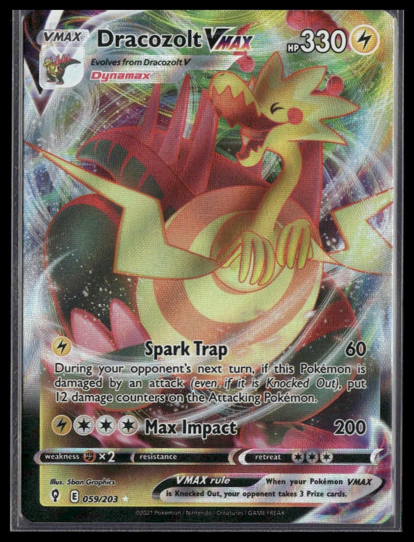 Dracozolt VMAX #059/203 Evolving Skies NM