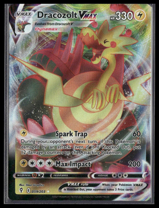 Dracozolt VMAX #059/203 Evolving Skies NM