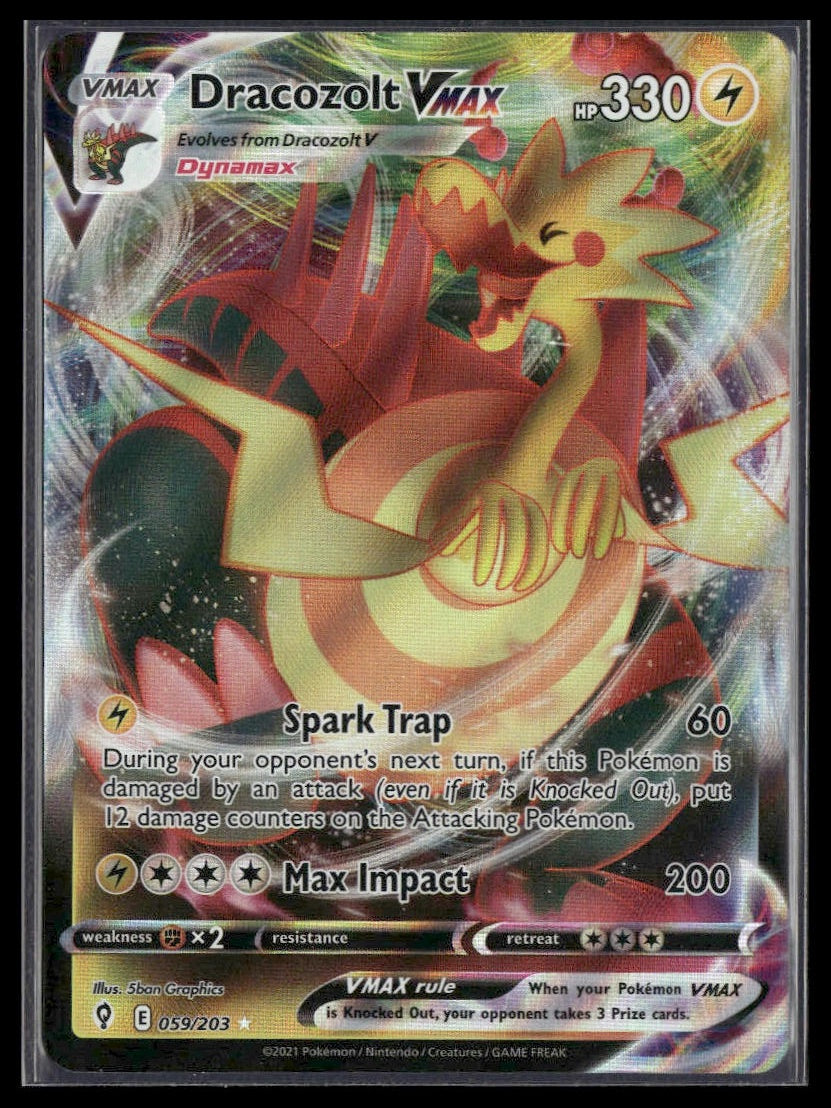 Dracozolt VMAX #059/203 Evolving Skies NM