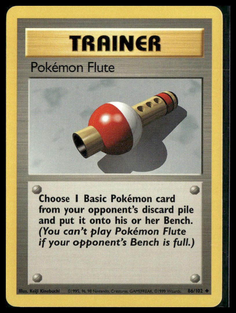 Pokemon Flute #086/102 Base Set LP