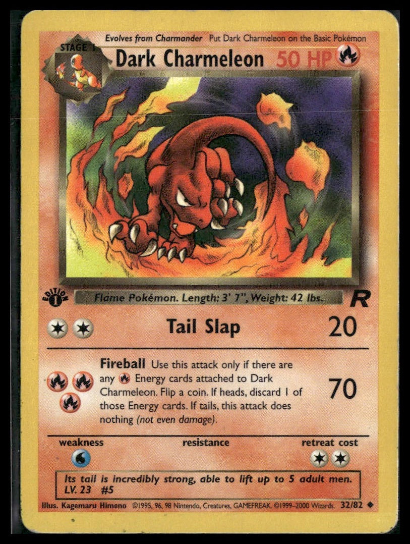 Dark Charmeleon #32/82 1st Edition Team Rocket HP